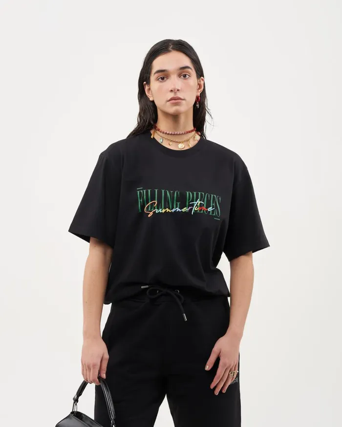 Tee Summertime Black MenWomen Filling Pieces TShirts and Shirts