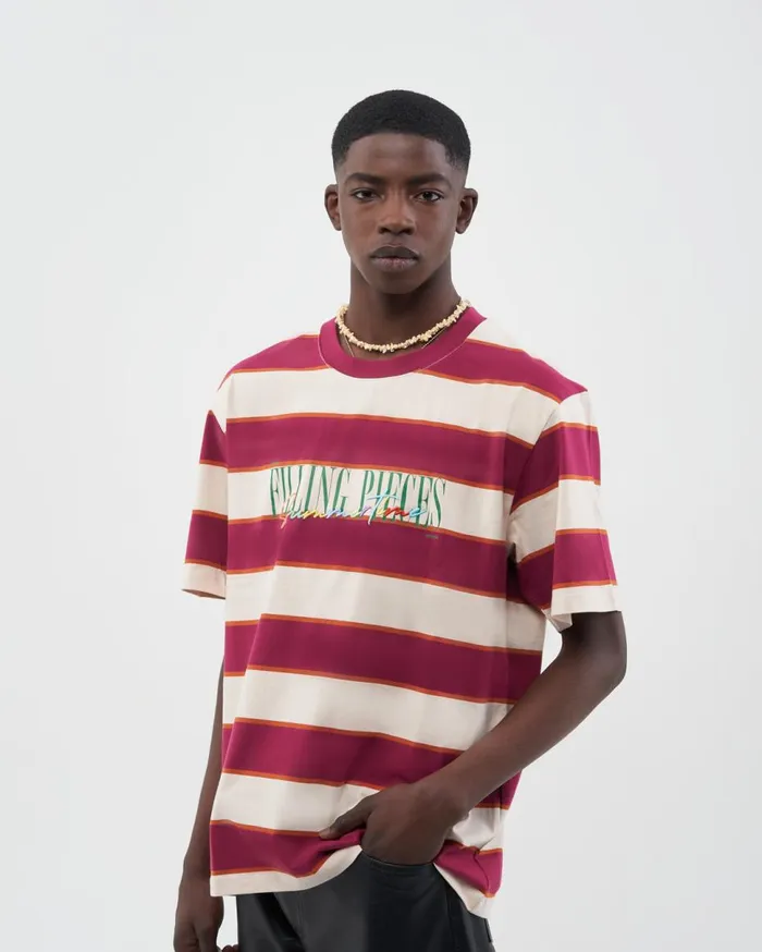 Tee Summertime Burgundy MenWomen Filling Pieces TShirts and Shirts