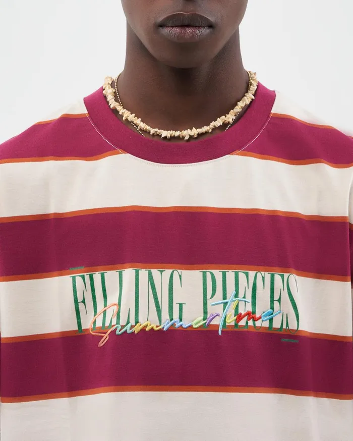 Tee Summertime Burgundy MenWomen Filling Pieces TShirts and Shirts