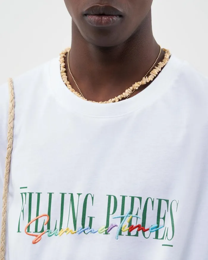 Tee Summertime White MenWomen Filling Pieces TShirts and Shirts