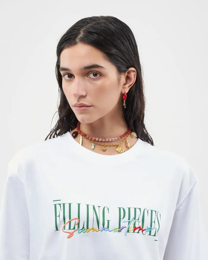 Tee Summertime White MenWomen Filling Pieces TShirts and Shirts