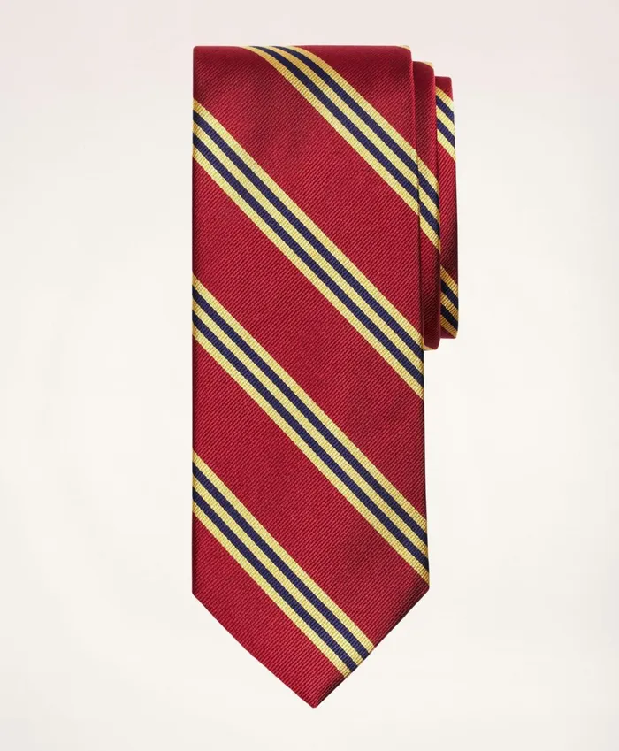 Ties andamp Pocket Squares Men Brooks Brothers Bb1 Rep Tie Burgundy