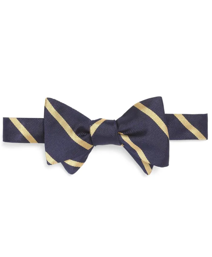 Ties andamp Pocket Squares Men Brooks Brothers Bb3 Rep Bow Tie Navygold