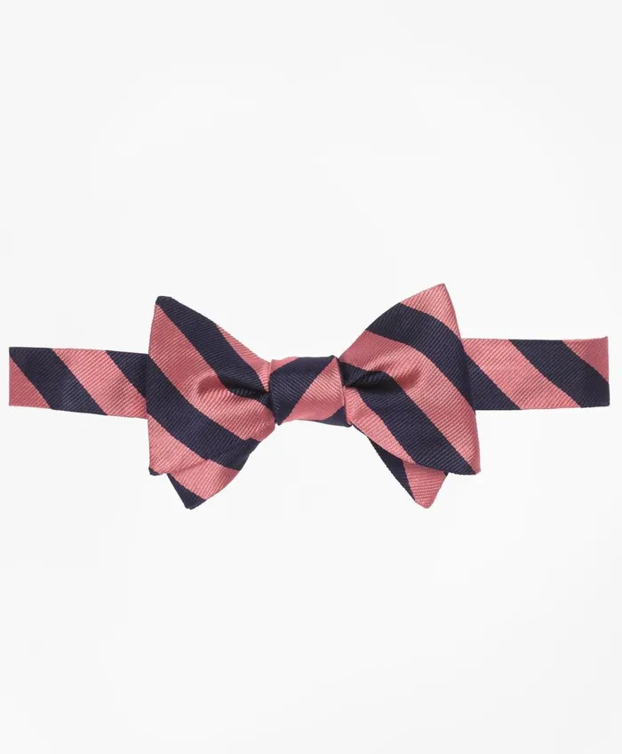 Ties andamp Pocket Squares Men Brooks Brothers Bb3 Rep Bow Tie Navypink