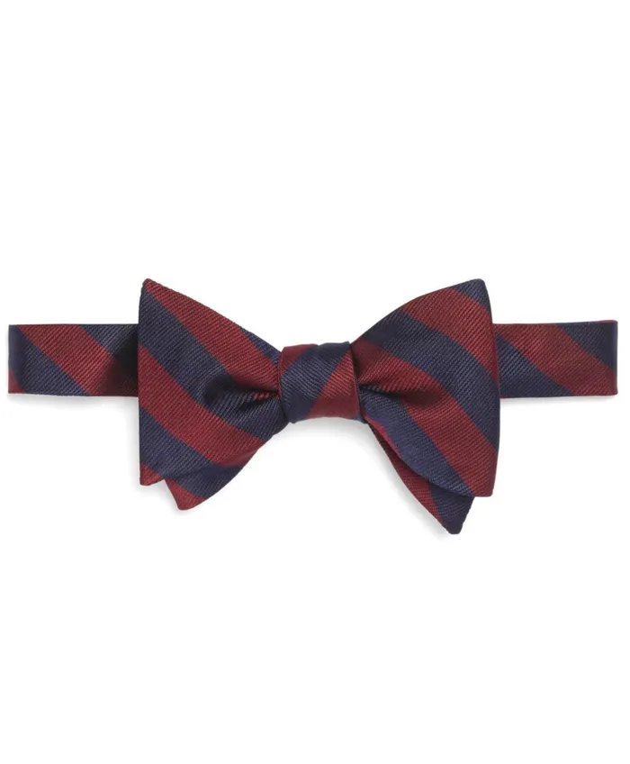 Ties andamp Pocket Squares Men Brooks Brothers Bb4 Rep Bow Tie Burgundy