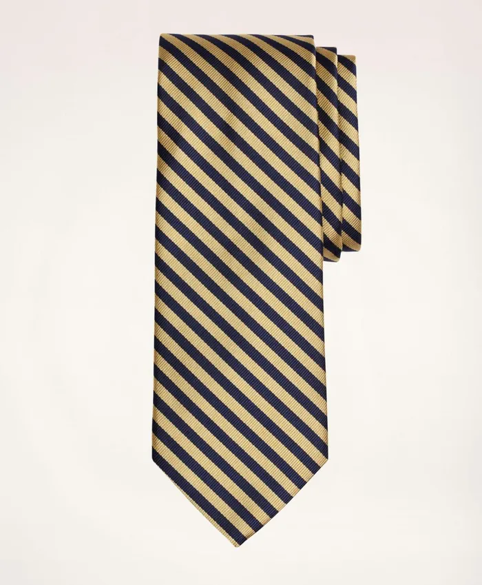 Ties andamp Pocket Squares Men Brooks Brothers Bb5 Rep Tie Goldnavy