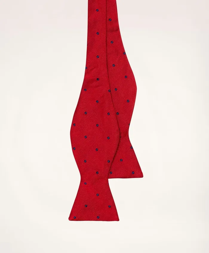 Ties andamp Pocket Squares Men Brooks Brothers Dot Bow Tie Red