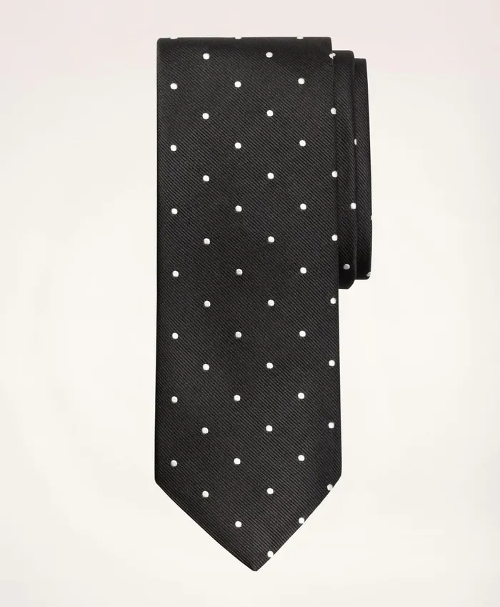 Ties andamp Pocket Squares Men Brooks Brothers Dot Rep Tie Blackwhite