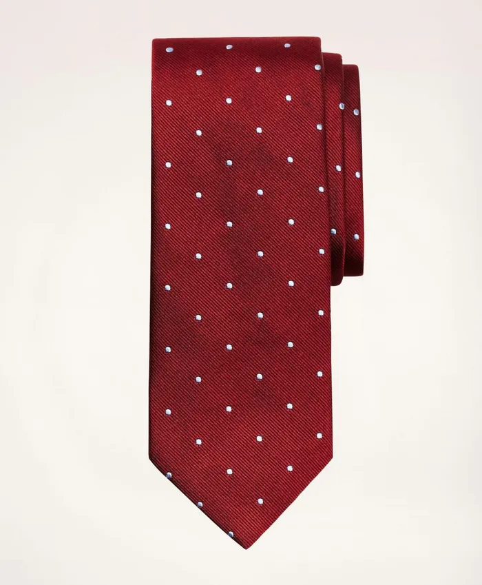Ties andamp Pocket Squares Men Brooks Brothers Dot Rep Tie Burgundylight Blue