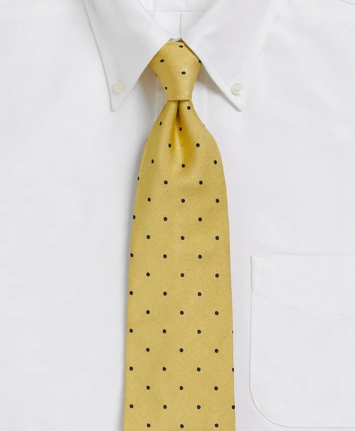 Ties andamp Pocket Squares Men Brooks Brothers Dot Rep Tie Gold