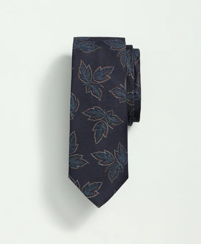 Ties andamp Pocket Squares Men Brooks Brothers Silk Autumn Leaves Tie Navybrown Ties andamp Pocket Squares Men Brooks Brothers Silk Autumn Leaves Tie Navybrown