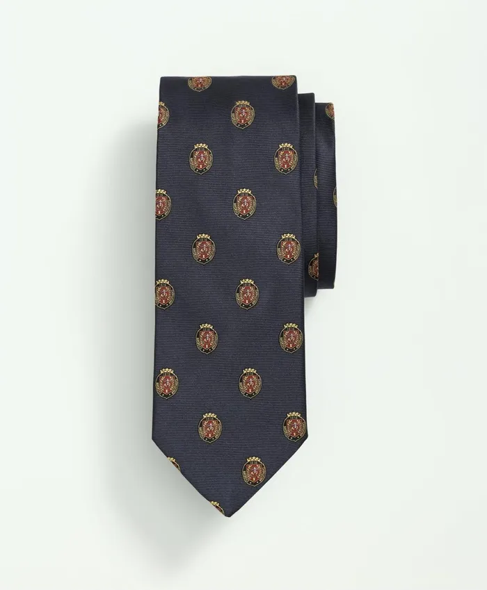 Ties andamp Pocket Squares Men Brooks Brothers Silk Bb Crest Embroidered Tie Navy Ties andamp Pocket Squares Men Brooks Brothers Silk Bb Crest Embroidered Tie Navy