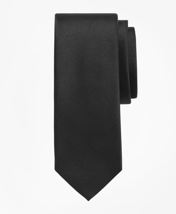Ties andamp Pocket Squares Men Brooks Brothers Silk Formal Solid Tie Black