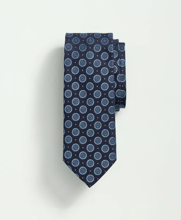 Ties andamp Pocket Squares Men Brooks Brothers Silk Framed Medallion Dot Tie Navy Ties andamp Pocket Squares Men Brooks Brothers Silk Framed Medallion Dot Tie Navy