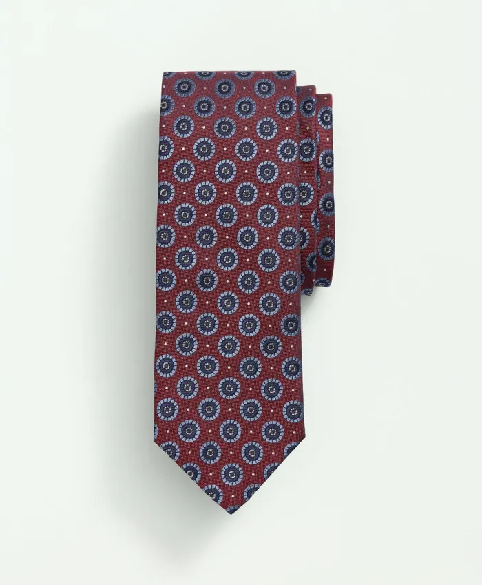 Ties andamp Pocket Squares Men Brooks Brothers Silk Framed Medallion Dot Tie Red Ties andamp Pocket Squares Men Brooks Brothers Silk Framed Medallion Dot Tie Red