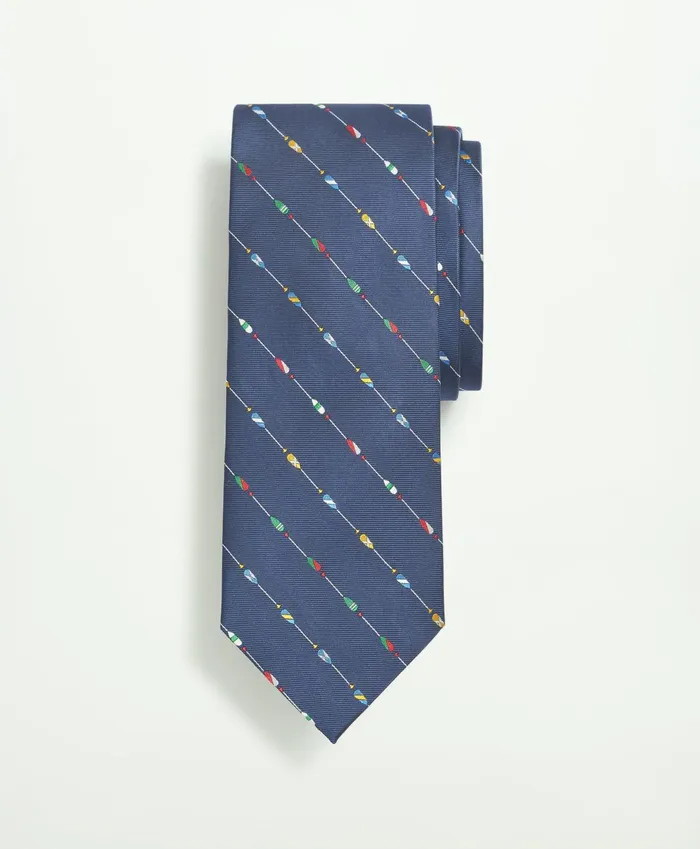 Ties andamp Pocket Squares Men Brooks Brothers Silk Oar Stripe Tie Navy