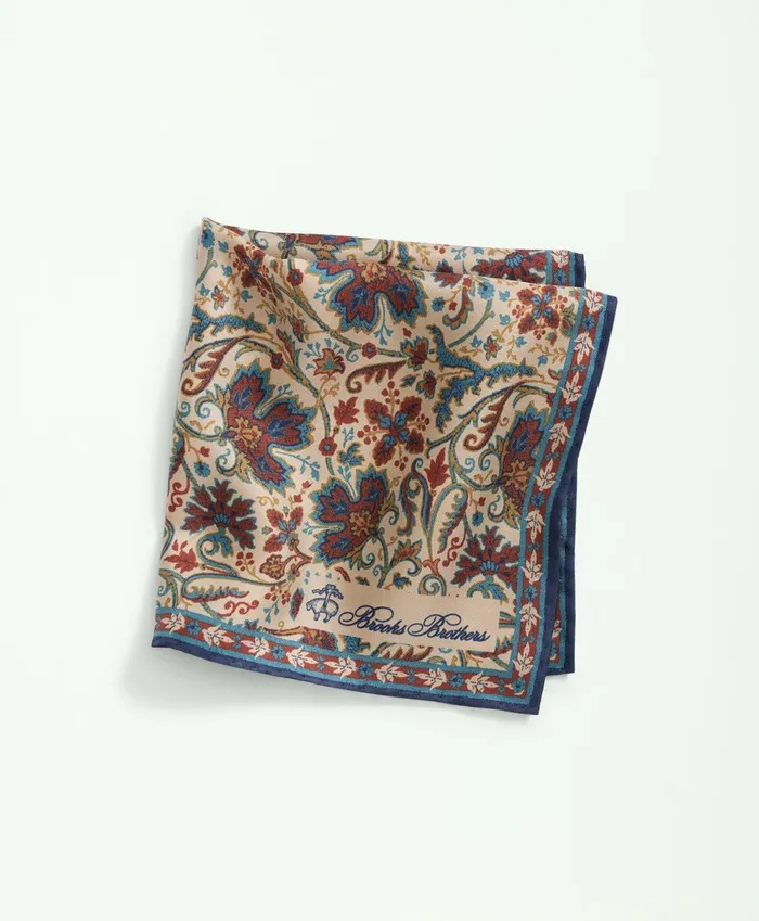 Ties andamp Pocket Squares Men Brooks Brothers Silk Paisley Leaf Pocket Square Navyteal Ties andamp Pocket Squares Men Brooks Brothers Silk Paisley Leaf Pocket Square Navyteal
