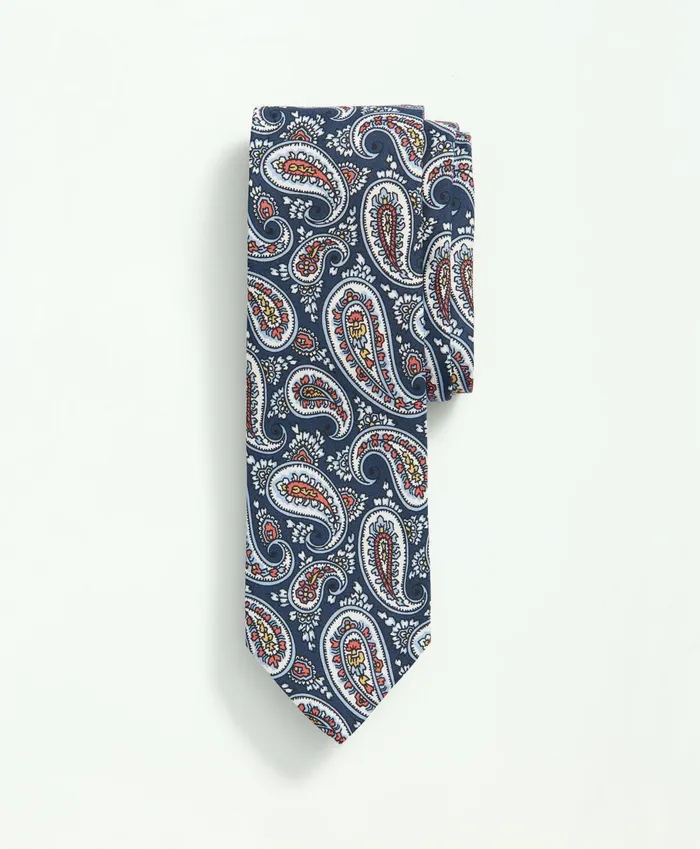 Ties andamp Pocket Squares Men Brooks Brothers Silk Paisley Print Pattern Tie Blueorange Ties andamp Pocket Squares Men Brooks Brothers Silk Paisley Print Pattern Tie Blueorange