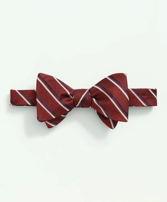 Ties andamp Pocket Squares Men Brooks Brothers Silk Pattern Bow Tie Red