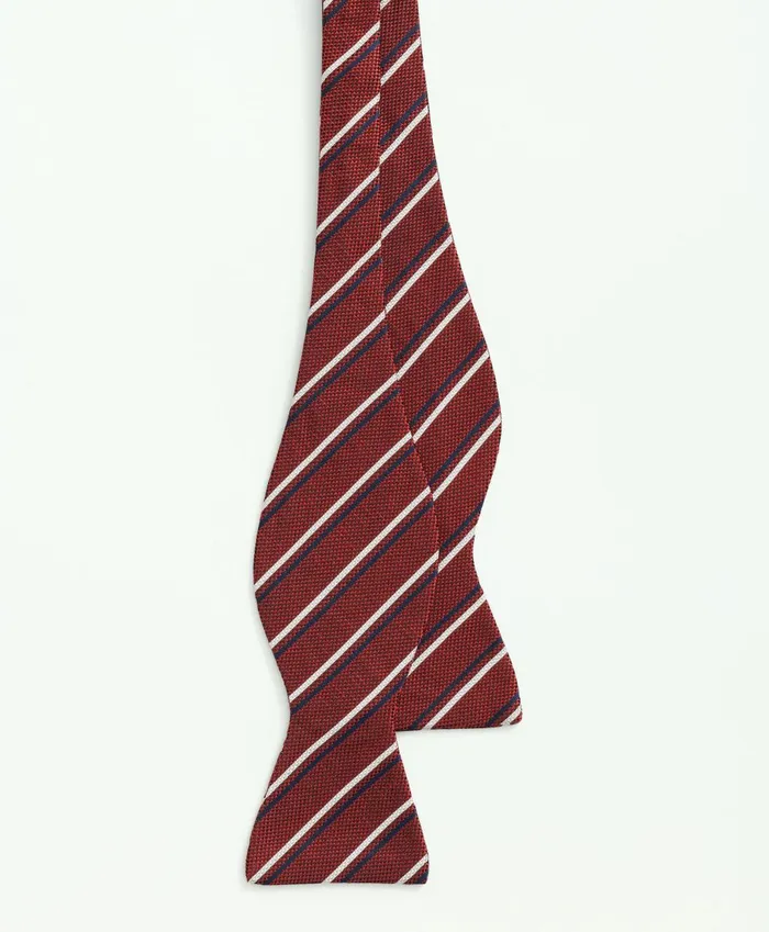 Ties andamp Pocket Squares Men Brooks Brothers Silk Pattern Bow Tie Red