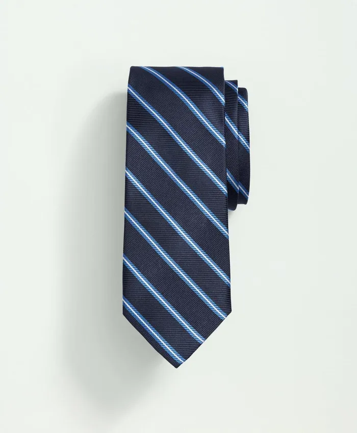 Ties andamp Pocket Squares Men Brooks Brothers Silk Rep Striped Tie Navylight Blue Ties andamp Pocket Squares Men Brooks Brothers Silk Rep Striped Tie Navylight Blue