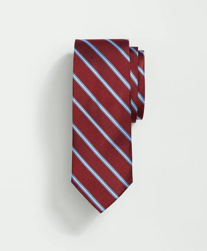 Ties andamp Pocket Squares Men Brooks Brothers Silk Rep Striped Tie Redblue
