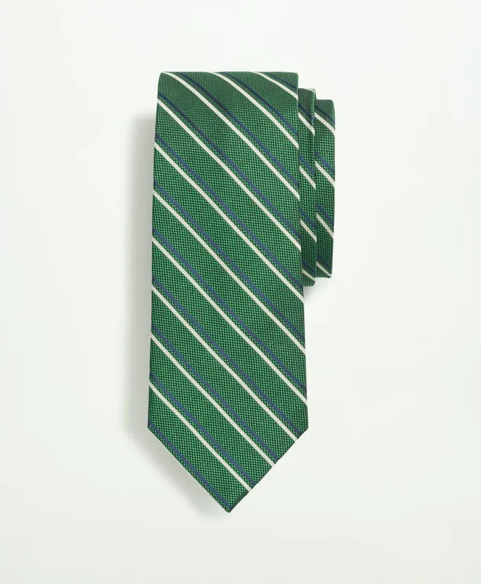 Ties andamp Pocket Squares Men Brooks Brothers Silk Striped Tie Green