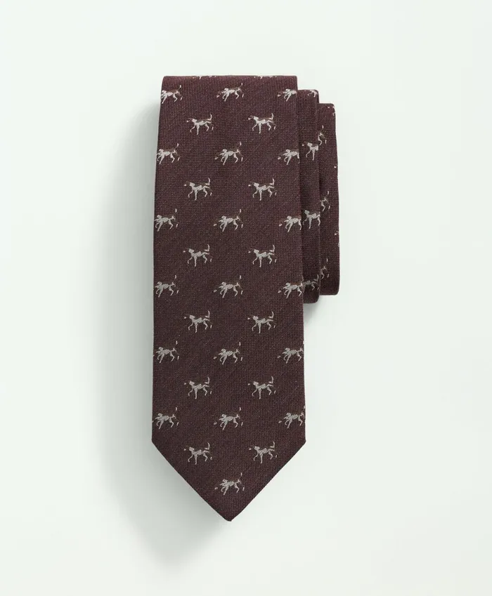 Ties andamp Pocket Squares Men Brooks Brothers Silk Wool Embroidered Pointer Hound Tie Burgundy Ties andamp Pocket Squares Men Brooks Brothers Silk Wool Embroidered Pointer Hound Tie Burgundy