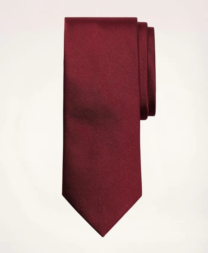 Ties andamp Pocket Squares Men Brooks Brothers Solid Rep Tie Burgundy