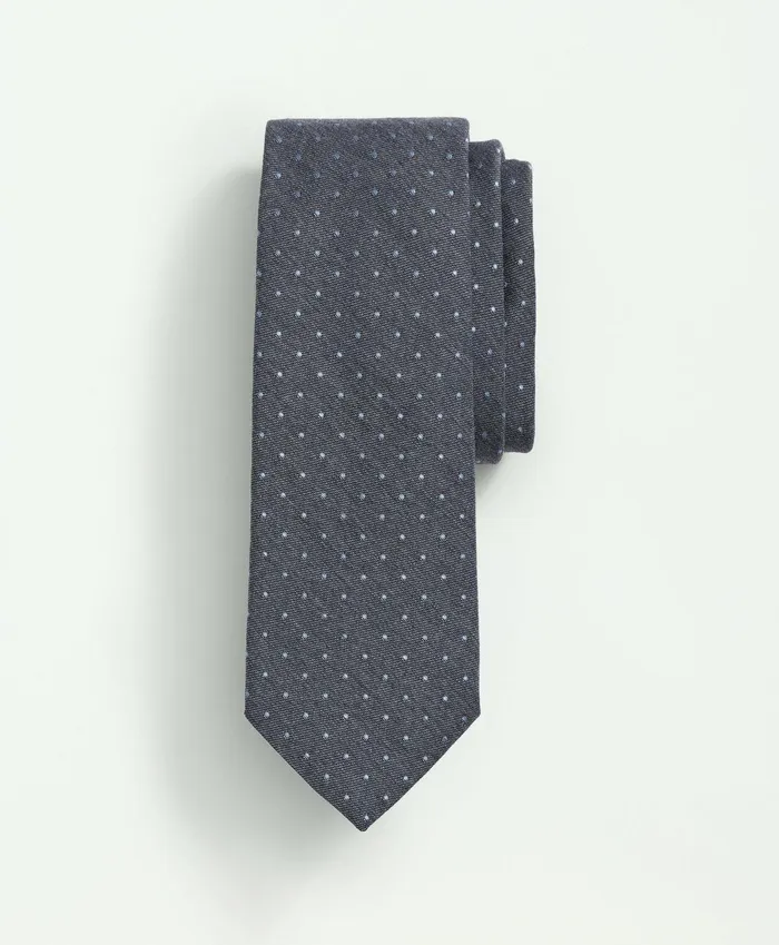 Ties andamp Pocket Squares Men Brooks Brothers Wool Silk Dot Tie Greyblue