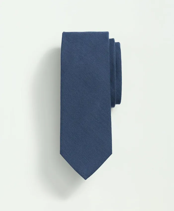 Ties andamp Pocket Squares Men Brooks Brothers Wool Silk Herringbone Tie Teal