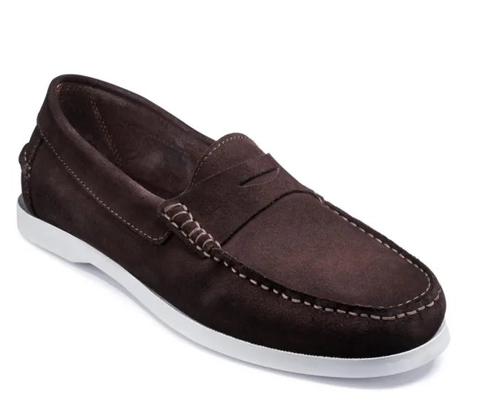 Tony 8211 Brown Suede Mens Barker Shoes Loafers