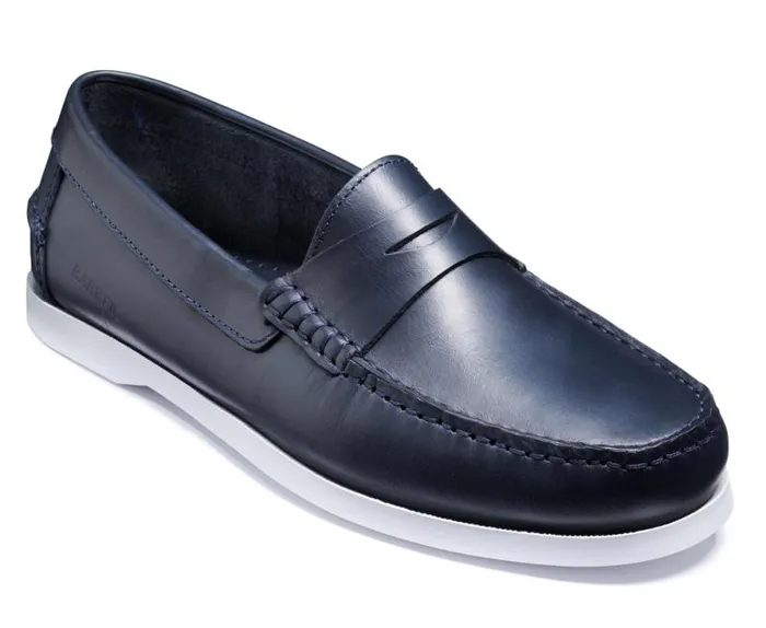 Tony 8211 Navy PullUp Mens Barker Shoes Loafers