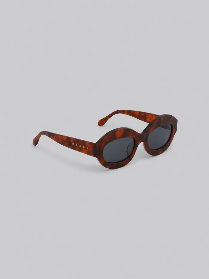 Tortoiseshell Ik Kil Cenote Acetate Sunglasses Women Marni Sunglasses