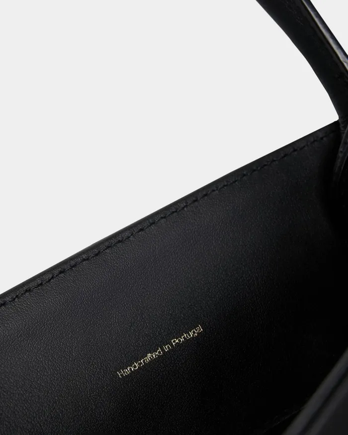 Tote Bag Medium Classic Black MenWomen Filling Pieces Bags and Leather Goods