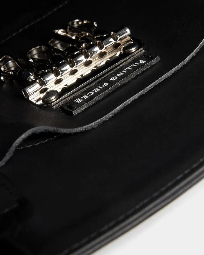 Tote Bag Medium Classic Black MenWomen Filling Pieces Bags and Leather Goods