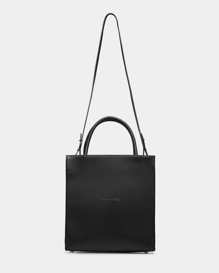 Tote Bag Medium Classic Black WomenMen Filling Pieces Bags and Leather Goods