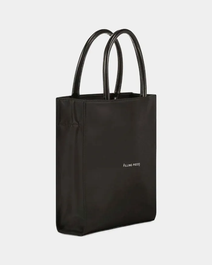 Tote Bag Medium Nylon Black MenWomen Filling Pieces Bags and Leather Goods