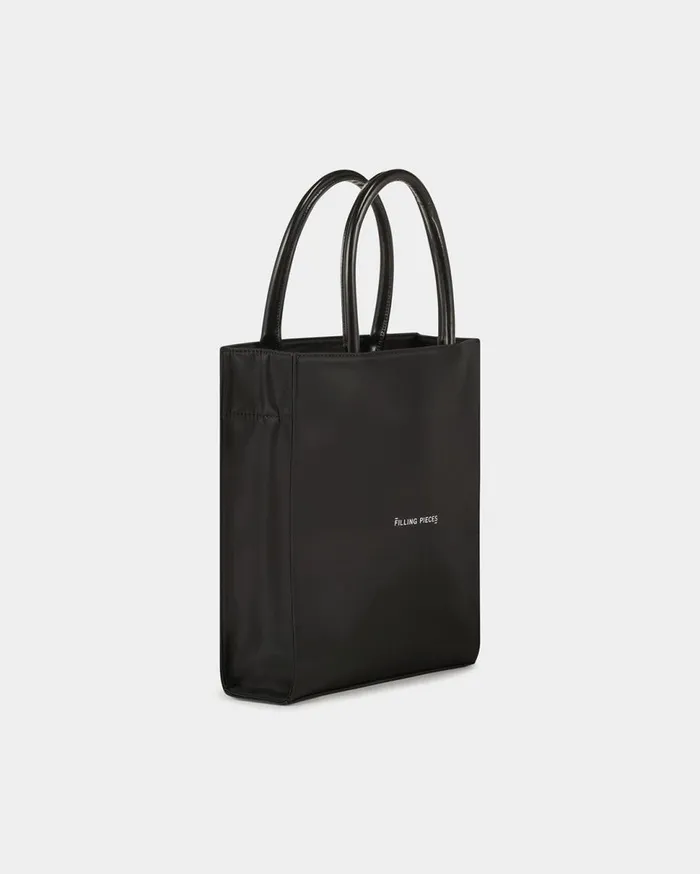 Tote Bag Medium Nylon Black WomenMen Filling Pieces Bags and Leather Goods
