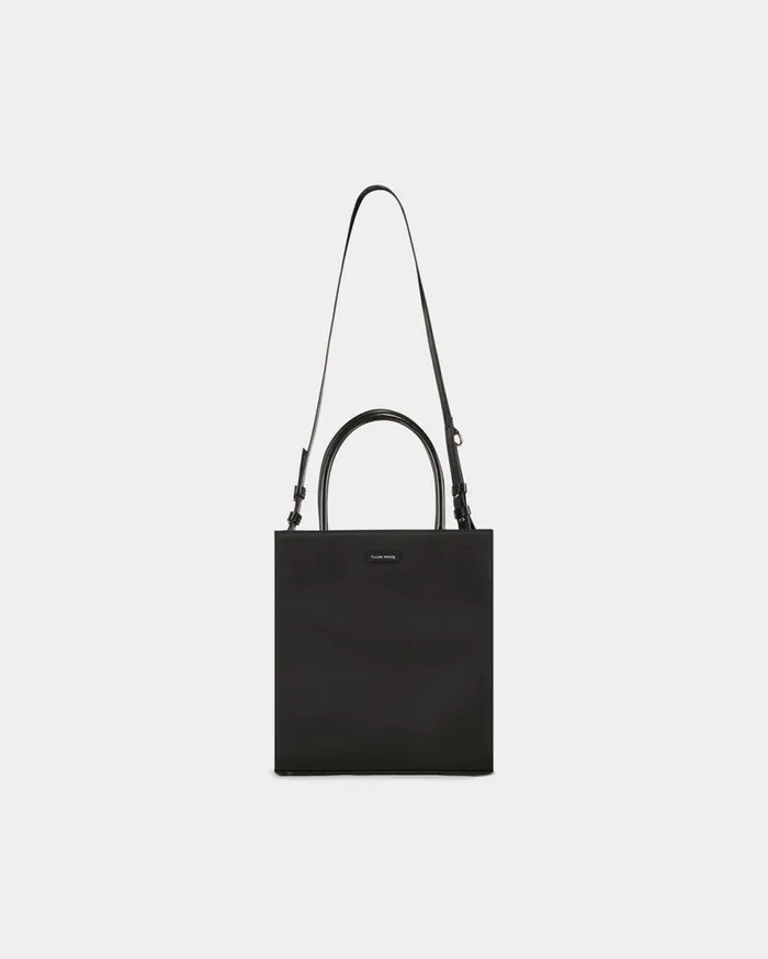Tote Bag Medium Nylon Black WomenMen Filling Pieces Bags and Leather Goods
