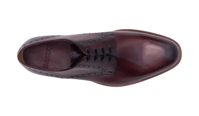 Trent 2 8211 Hand Brushed Burgundy Mens Barker Shoes Brogues