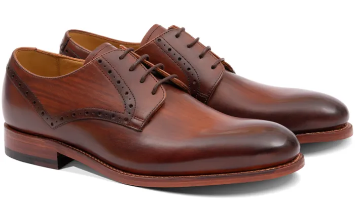 Trent 8211 Hand Brushed Brown Mens Barker Shoes Brogues