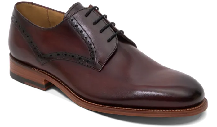 Trent 8211 Hand Brushed Burgundy Mens Barker Shoes Brogues