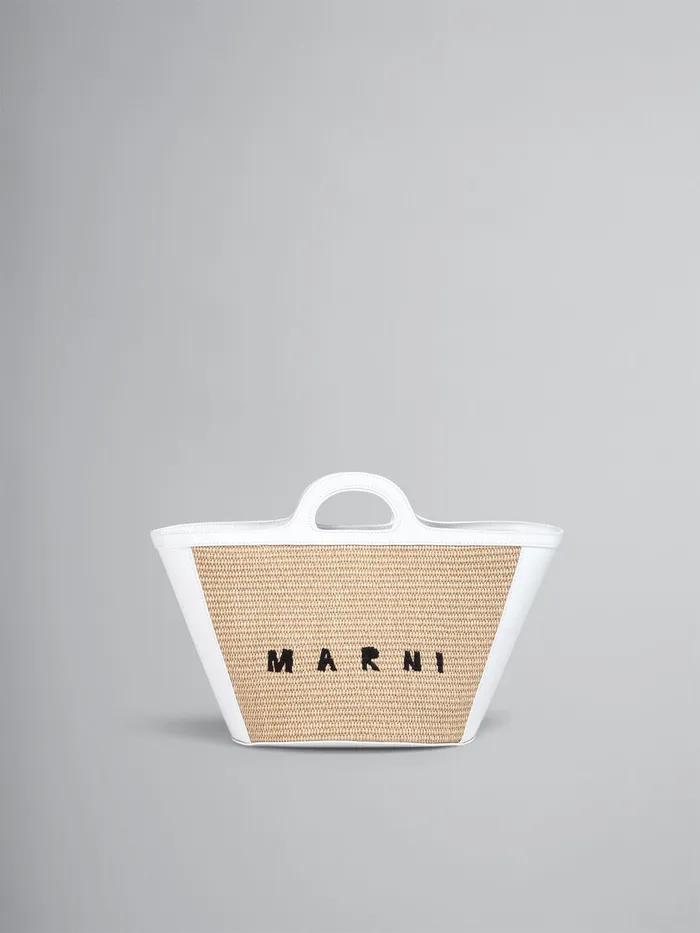 Tropicalia Small Bag In White Leather And Raffiaeffect Fabric Women Marni Tropicalia Bag Tropicalia Small Bag In White Leather And Raffiaeffect Fabric Women Marni Tropicalia Bag
