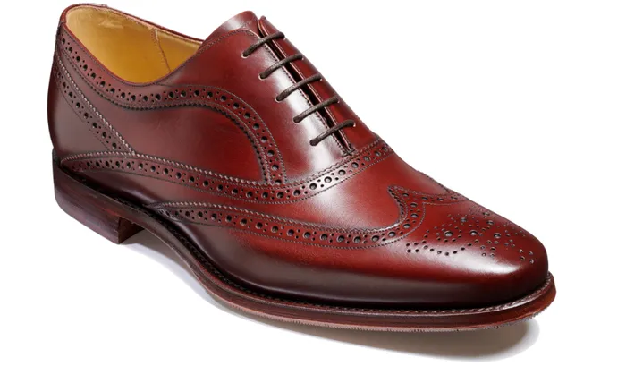 Turing 8211 Cherry Calf Mens Barker Shoes Brogues
