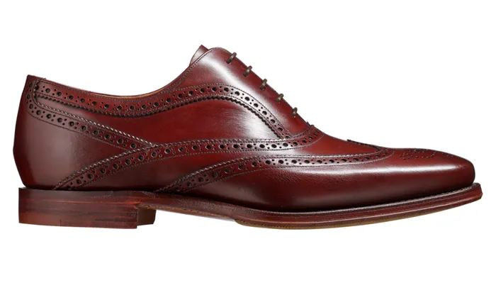 Turing 8211 Cherry Calf Mens Barker Shoes Brogues