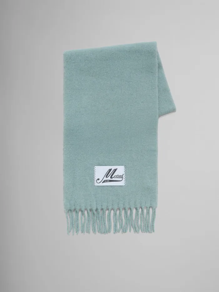 Turquoise Alpaca Scarf Women Marni Scarves