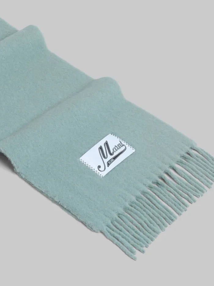 Turquoise Alpaca Scarf Women Marni Scarves