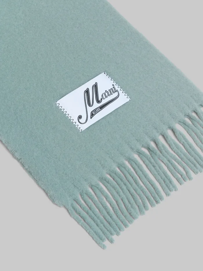 Turquoise Alpaca Scarf Women Marni Scarves