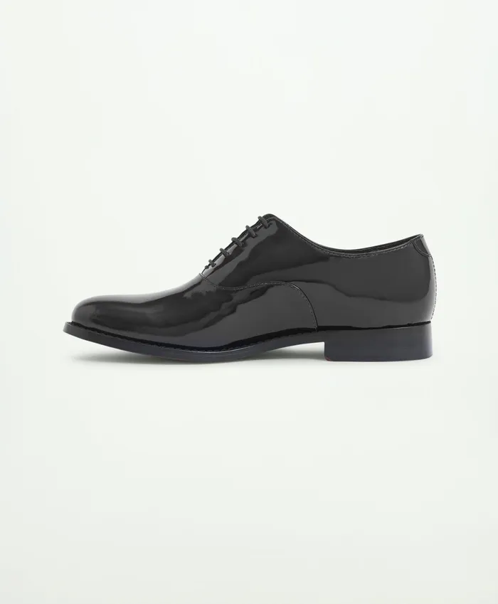 Tuxedo Shop Men Brooks Brothers Cooper Patent Oxfords Black